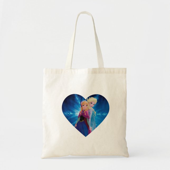 Bolso De Tela Anna y Elsa Frozen (Frente)