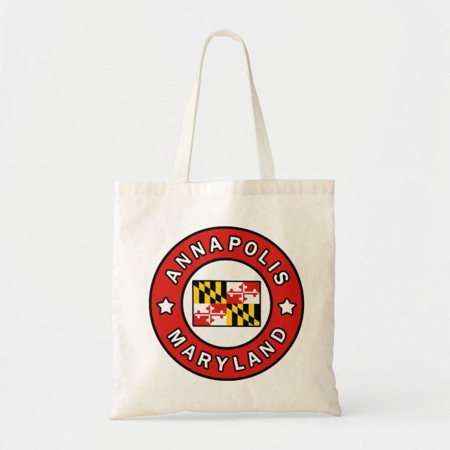 Bolso De Tela Annapolis Maryland (Frente)