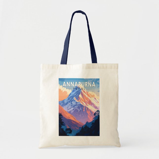 Bolso De Tela Annapurna Nepal Viajes de arte (Frente)