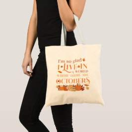 Bolso De Tela Anne of Green Gables October Quote