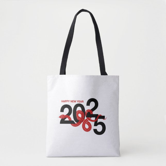 Bolso De Tela Año 2025 de la serpiente  (Anverso)