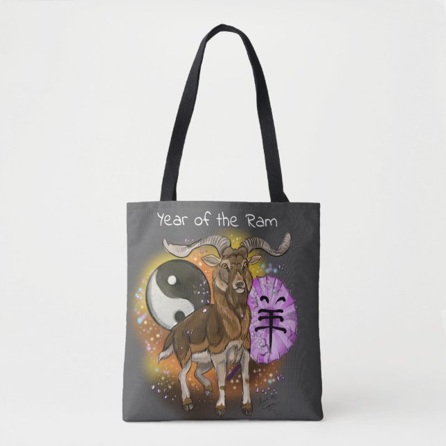 Bolso De Tela Año Chino de Ram (Anverso)