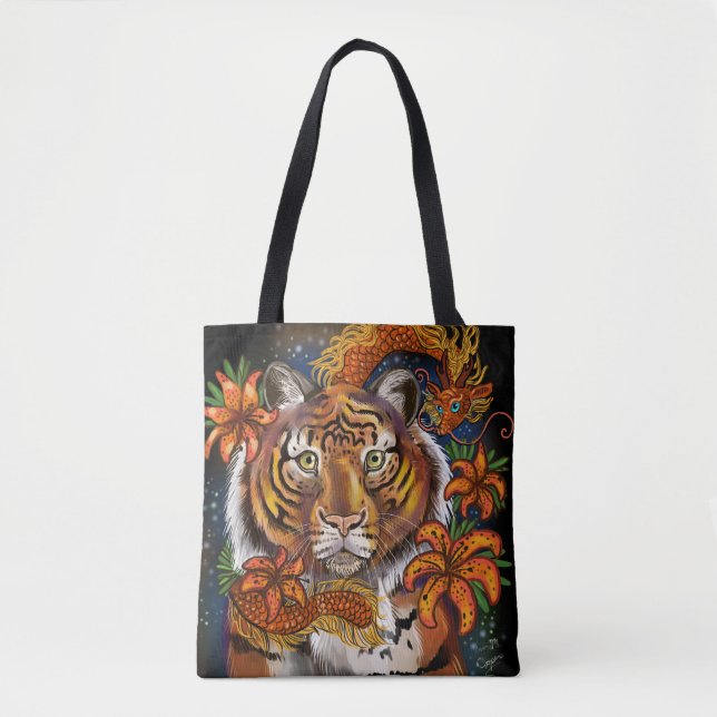 Bolso De Tela Año chino del tigre (Anverso)