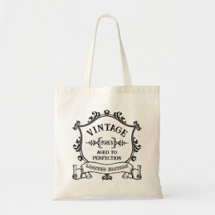 Bolso De Tela Año de la Vintage con Personalizado de la Perfecci