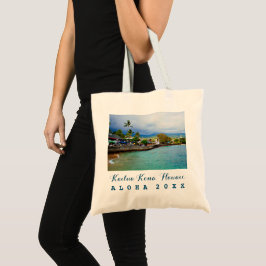 Bolso De Tela Año del viaje del arte de la pintura de aceite de