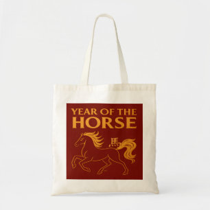 Bolso De Tela Año Nuevo Chino del Zodiaco 2026 Caballo
