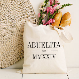 Bolso De Tela Año Numérico Romano Abuelita