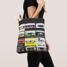Bolso De Tela Años 80 retros de la cinta del casete del amante