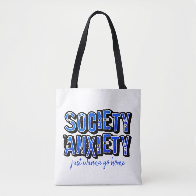 Bolso De Tela Ansiedad social (Anverso)