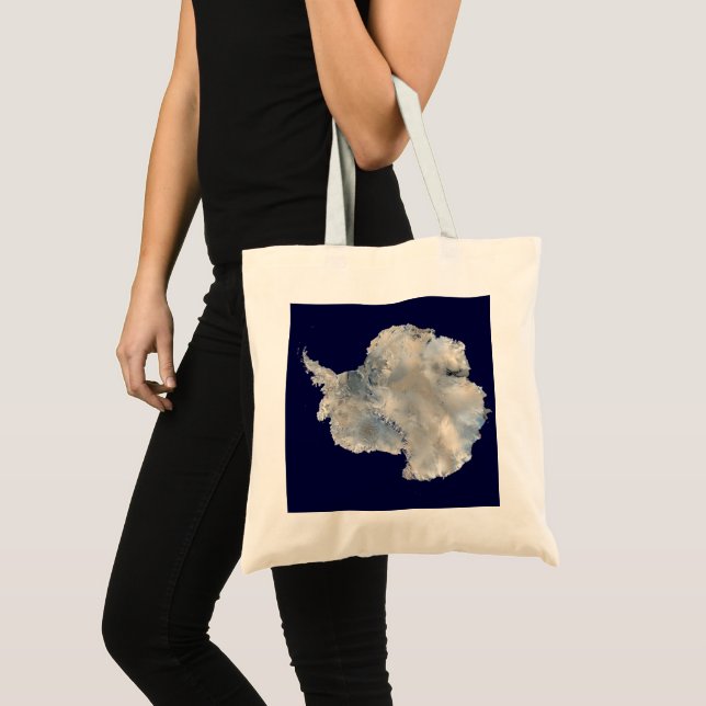 Bolso De Tela Antártida (imágenes de mármol azul de la NASA) (Anverso (producto))