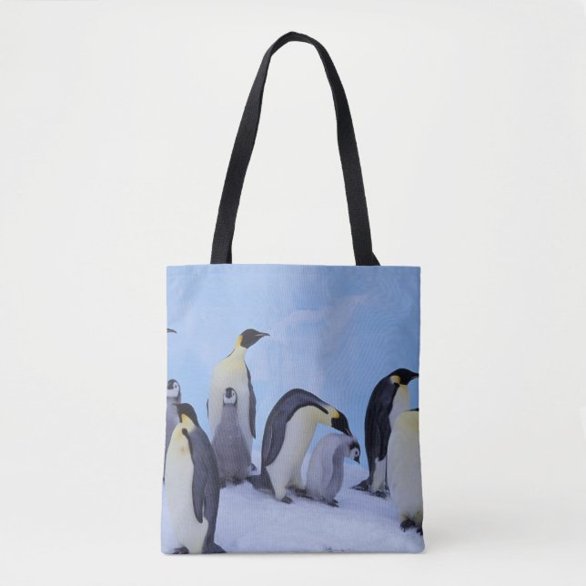 Bolso De Tela Antártida, Pingüinos Emporer (Anverso)