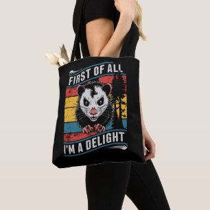 Bolso De Tela Ante todo soy una zarigüeya possum divertida encan