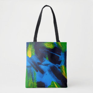 Bolso De Tela Antecedentes abstractos. Negro acrílico, amarillo,