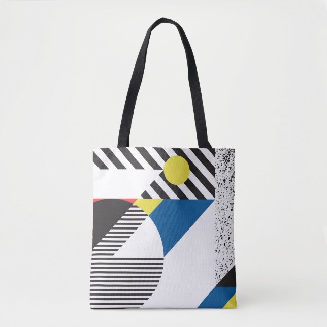 Bolso De Tela Antecedentes de estilo retro moderno (Anverso)