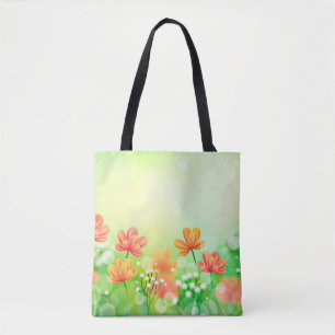 Bolso De Tela Antecedentes realistas de primavera borrosa-2374