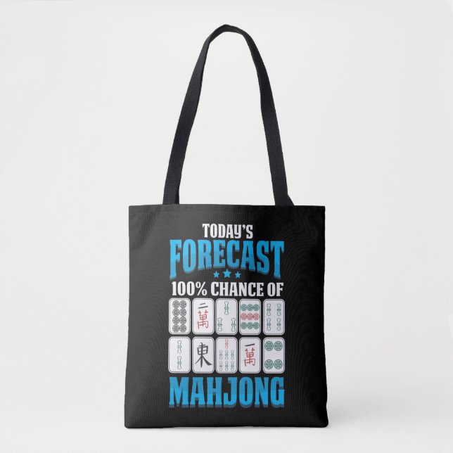 Bolso De Tela Anteproyecto Mahjong Mah Jong Boardgame Lover (Anverso)