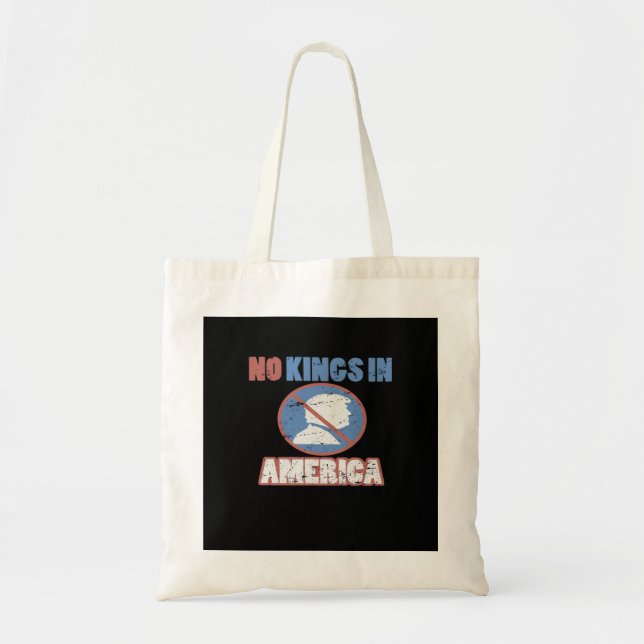 Bolso De Tela Anti- No Kings In America Classic (Frente)