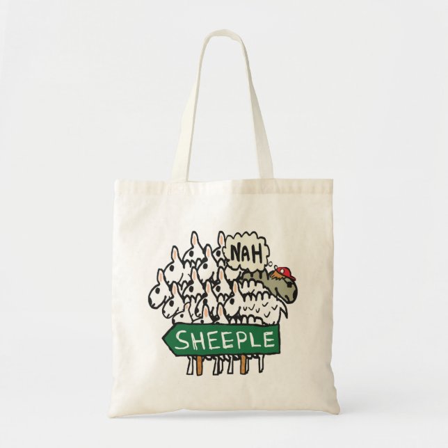 Bolso De Tela Anti Sheeple (Frente)