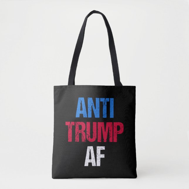 Bolso De Tela Anti-Trump AF (Anverso)