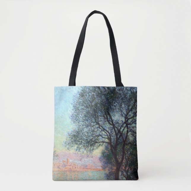Bolso De Tela Antibes en la mañana por Claude Monet (Anverso)