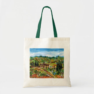 BOLSO DE TELA ANTIGUA CASA DE CAMPO EN EL PAISAJE DE CHIANTI TUS