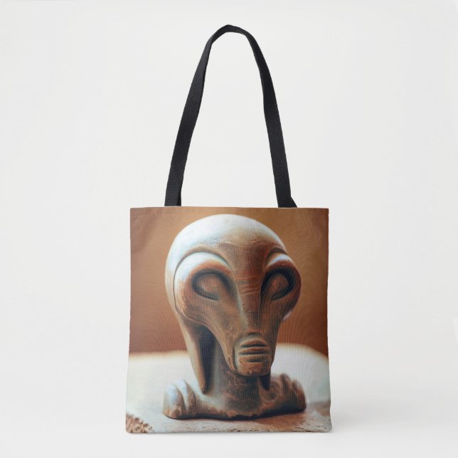 Bolso De Tela Antigua estatua de Alien (Anverso)