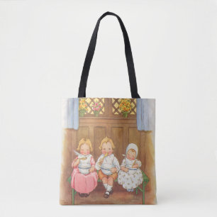 Bolso De Tela Antigua Rima Infantil Pease Porridge Hot