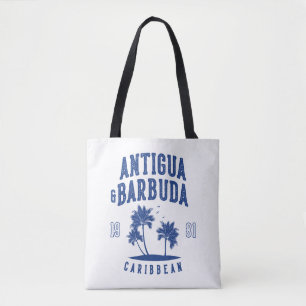 Bolso De Tela Antigua y Barbuda Palma del Caribe
