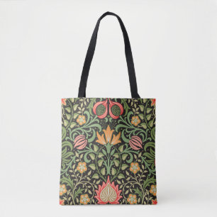 Bolso De Tela Antigüedad floral persa William Morris