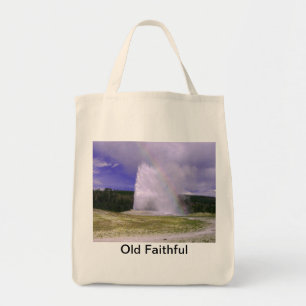 Bolso De Tela Antiguo creyente en el Parque Nacional Yellowstone