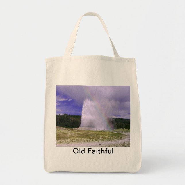 Bolso De Tela Antiguo creyente en el Parque Nacional Yellowstone (Frente)