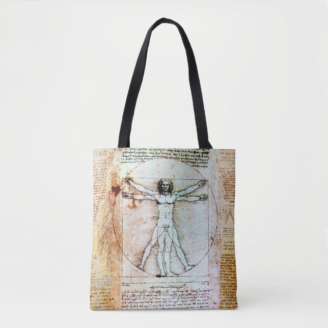 Bolso De Tela ANTIGUO HOMBRE VITRUVIANO Atraco Tote Bag (Anverso)