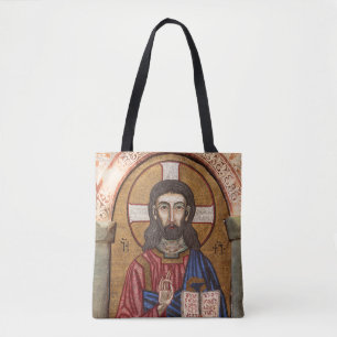 Bolso De Tela Antiguo mosaico de Jesús