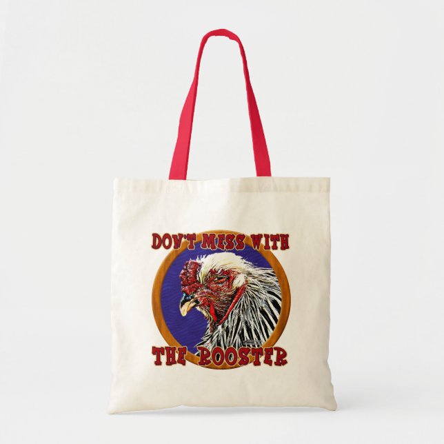 Bolso De Tela Antiguo Rooster (Frente)