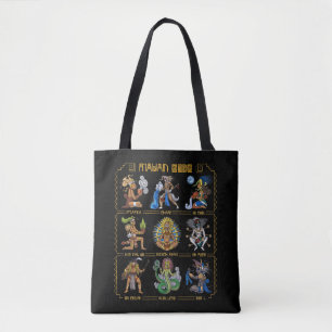 Bolso De Tela Antiguos dioses mayas