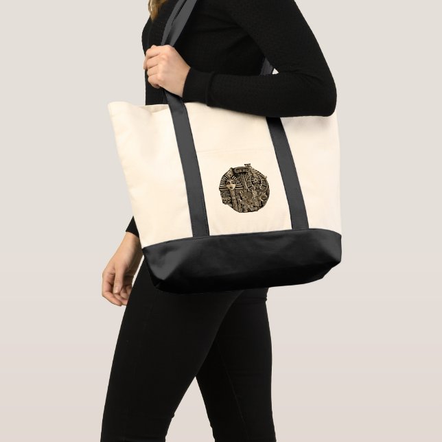 Bolso De Tela Antiguos Símbolos Históricos Estilo Tatuaje (Anverso (producto))