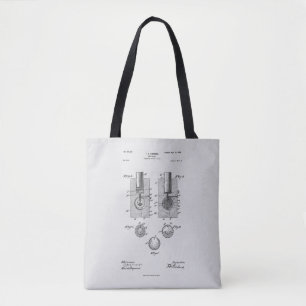 Bolso De Tela Antique Golf Ball 1902, dibujo de patentes