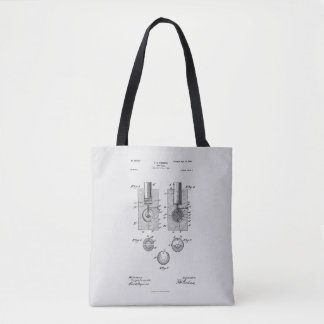 Bolso De Tela Antique Golf Ball 1902, dibujo de patentes