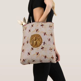 Bolso De Tela ANTIQUE HONEY BEE COIN AND BEekeeper