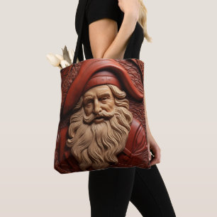 Bolso De Tela Antique Santa Claus