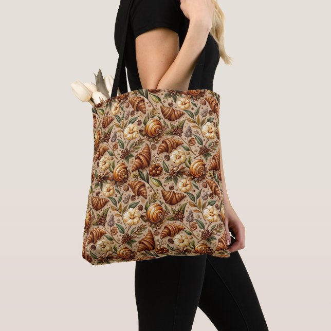 Bolso De Tela Antojo de Croissants  (Detalle)