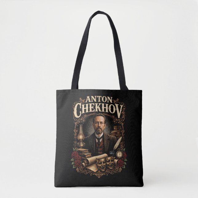 Bolso De Tela Antón Chéjov (Anverso)