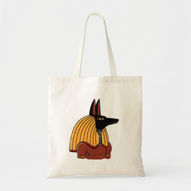 Bolso De Tela Anubis - Antiguo Tote Egipcio de Dios (Frente)