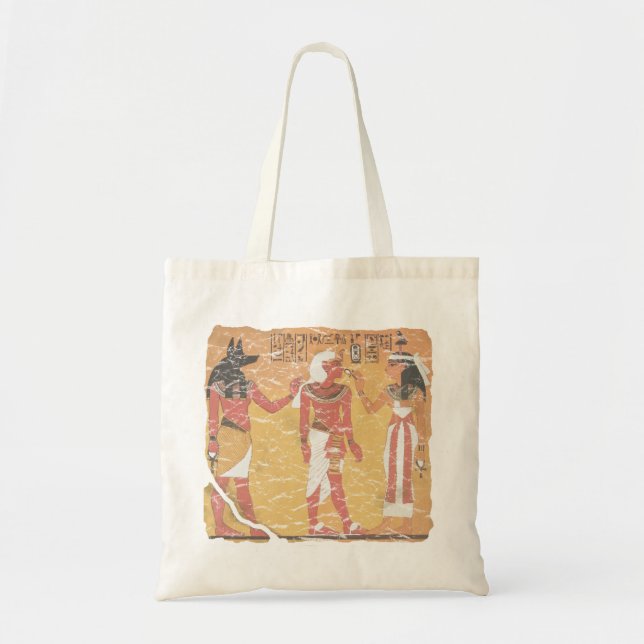 Bolso De Tela Anubis, Tut, Osiris (Frente)