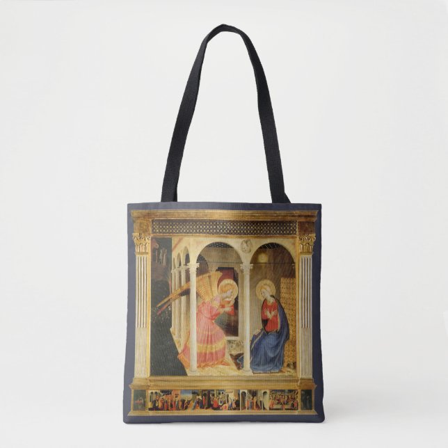 Bolso De Tela Anunciación de Fra Angelico, Arte Fino Renacentist (Anverso)