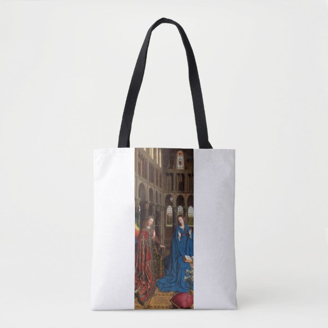 Bolso De Tela Anunciación de Jan van Eyck (Anverso)