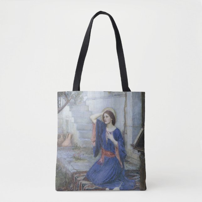 Bolso De Tela Anunciación de John William Waterhouse (Anverso)