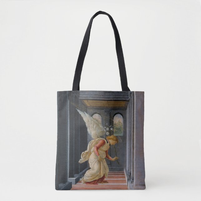 Bolso De Tela Anunciación de Sandro Botticelli (Anverso)