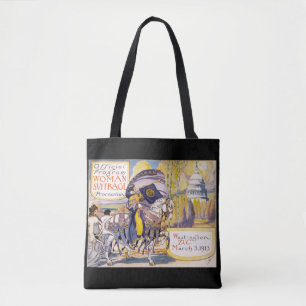 Bolso De Tela Anuncio de maltrato femenino vintage