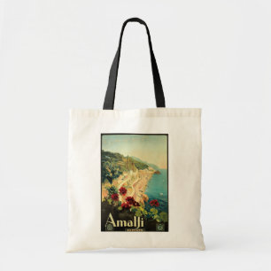 Bolso De Tela Anuncio de viaje de Amalfi de época